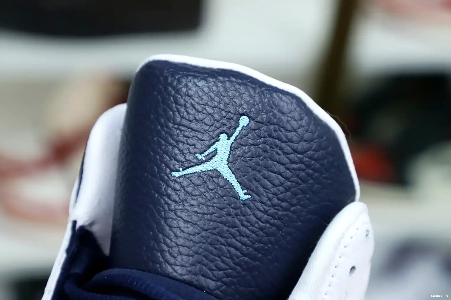 WHITE JORDAN POWDER BLUE Kimikick 414571-144 RETRO AIR 13 OBSIDIAN 0524